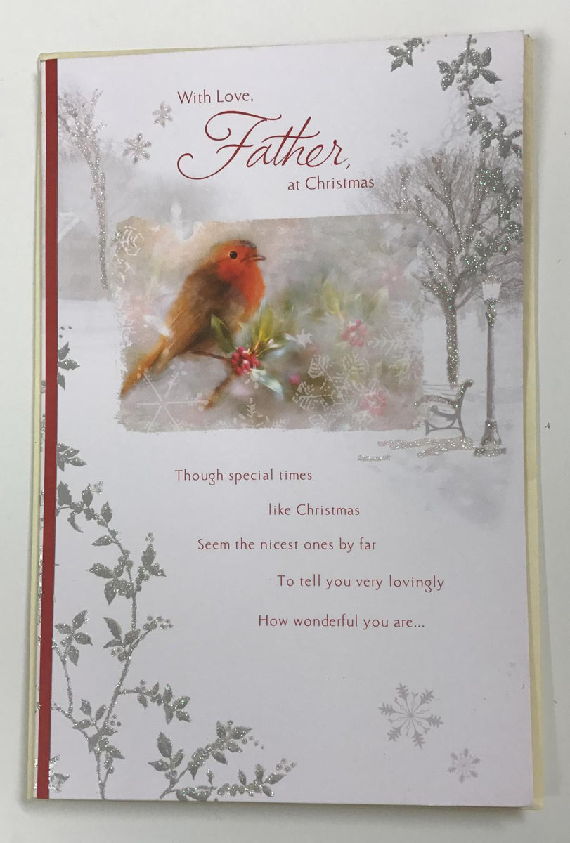 Father at Christmas Greetings Card