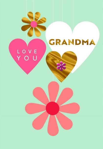 Love You Grandma Mother's Day Card 