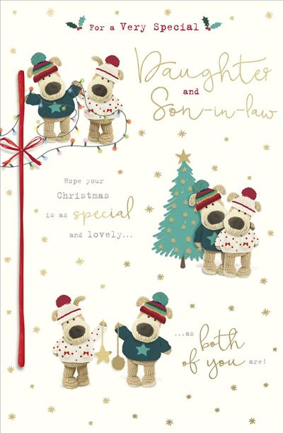 Boofle Daughter & Son In Law Christmas Card