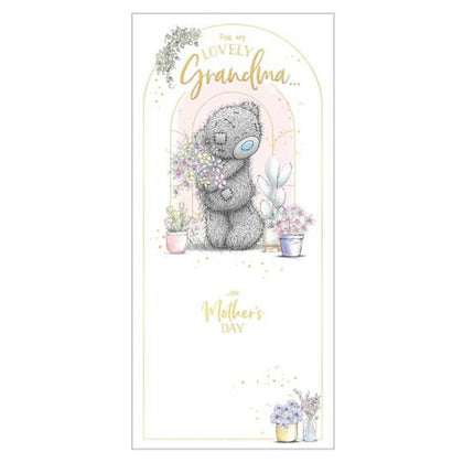 Bear Holding Flowers Lovely Grandma Mother's Day Card