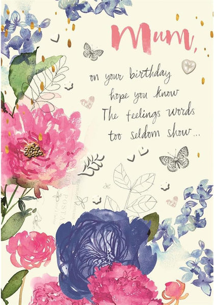 Sentimental Phrase Mum Birthday Card