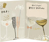 Gold Foil Drinks Design 18th Birthday Card