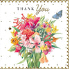 Bunch Of Beautiful Flower Thank You Card