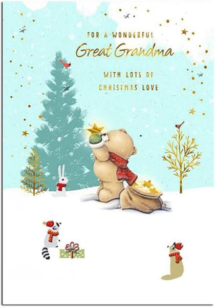 Forever Friends Wonderful Great Grandma Christmas Card