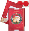 Cute Forever Friends Bear in Wreath Design Boxed Christmas Card for Mum