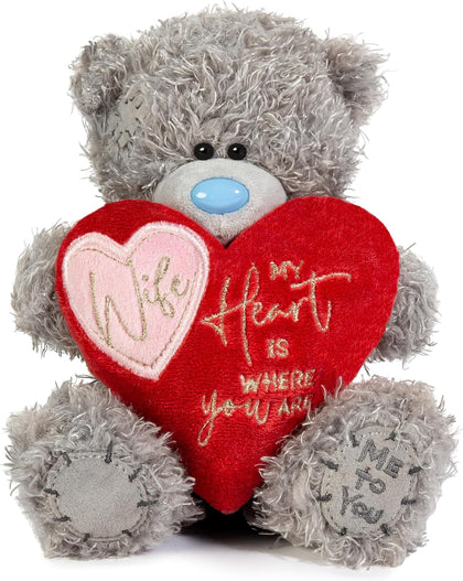 Me To You Tatty Teddy 'Wife My Heart Is Where You Are' 15cm Bear