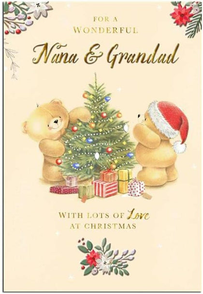 Forever Friends Nana & Grandad Christmas Card