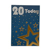 Age 20 Male Traditional Gold Stars Design Birthday Card