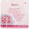 Mum' Artistic Floral Single Ceramic Sentiment Coaster