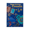 Cousin Male Juvenile Blue Robots Design Card