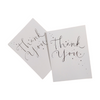 Pack of 20 Foil Finished Thank You Cards