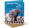 Funny Elephant & Toilet Design Birthday Card