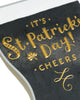 Guinness Shaped Design It's St Patrick's Day! Quality Greetings Card