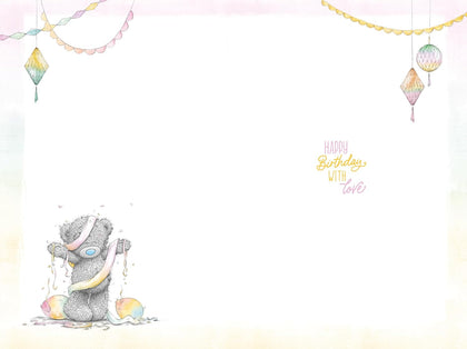 Bear And Banner Nana Birthday Card