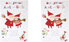 Sweet Santa and Mrs Clause Design Auntie and Uncle Christmas Card (Pack of 2)