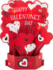 Pop Up Paper Wonder Musical Design Valentine's Day Card