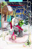 Bear With Mistletoe 3D Holographic Gorgeous Girlfriend Christmas Card