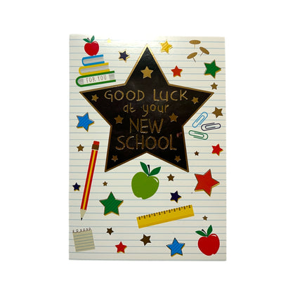 In Your New School Multi Stars Good Luck Card