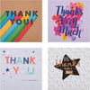 Thank You Cards Multipack of 20 in 4 Fun Designs