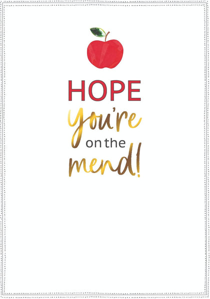 Hope You're On The Mend Get Well Card