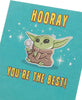 Funny Design With Hooray You're The Best Blank Birthday Card