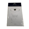 Pack of 20 Silver Wedding Invitations Sheets with Envelopes