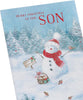 Snowman Design Son Christmas Card