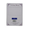 In Loving Memory You're Out Of Pain Now Keepsake Graveside Card