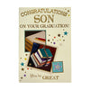 Congratulations Son You're Great Books Design Graduation Card