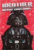 Brother Star Wars Christmas Card "Bark Side"