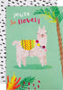 Contemporary Quirky Llama Design Any Occasion Blank Card