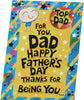 Bold Graphics Father's Day Card with Badge