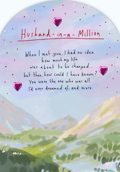 Husband-in-a-Million Valentine's Day Card 