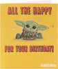 Disney The Mandalorian Funny Design With Grogu Character Birthday Card