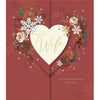 Beautiful Heart Design Wife Christmas Card