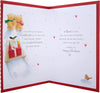 Cute Forever Friends Winter Love Design Boxed Christmas Card for Fiancé