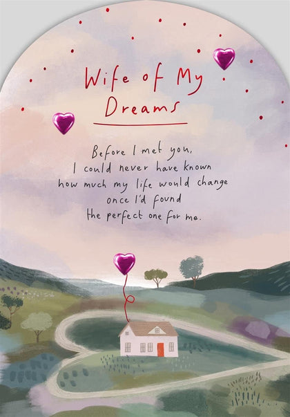 Wife of Dreams Valentine's Card