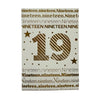 Age 19 Neutral Traditional Lettering Design Birthday Card