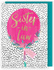 Polka-Dots Pop! Sister-In-Law Contemporary Birthday Card