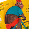 Funny Fit and Active Cycling Design Father's Day Card