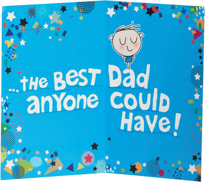 Bold Graphics Father's Day Card with Badge