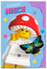 Blue LEGO Mushroom Character Design Niece Birthday Card