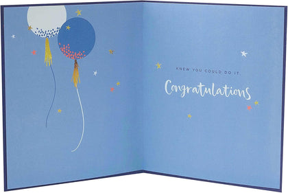 GCSE A Level University Passed Exams Congratulations Card