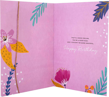 Traditional Colourful Floral Design Mum Birthday Card