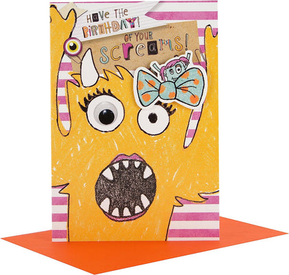 Kids Birthday Card 'Birthday of Screams'