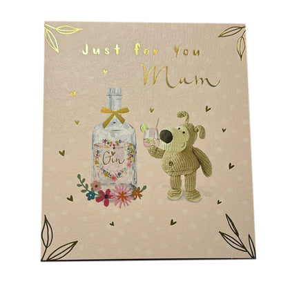 Just For You Mum Gin Credible Boofle Mother's Day Card