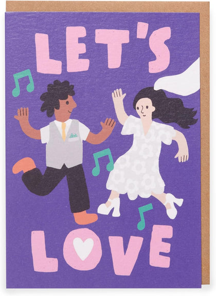 Kindred Let's Love Wedding Card