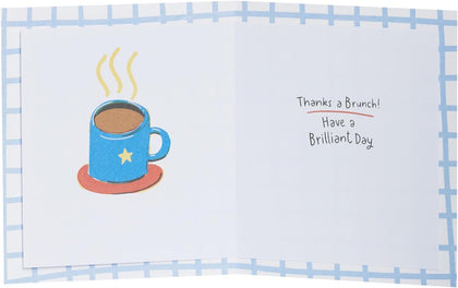 Funny Breakfast Design Father's Day Card