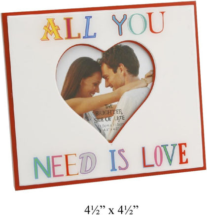 All You Need Is Love Brighter Side of Life Photo Frame