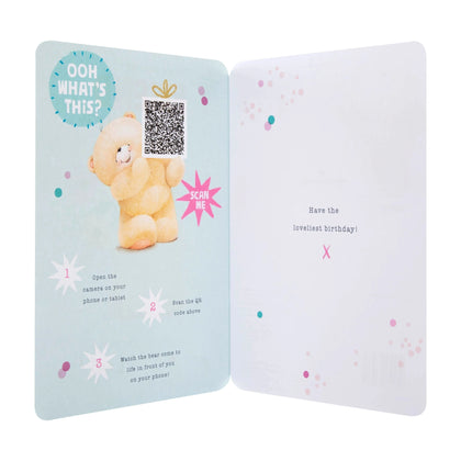 Interactive Forever Friends Friend Birthday Card with QR Code